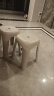 禧天龙塑料凳子方凳高凳加厚耐磨家用餐椅浴室凳加厚节节高凳 冰河灰 实拍图