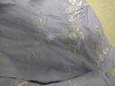 子牧棉麻夏裝 女文藝復古重工刺繡襯衫上衣七分袖寬松拼接小衫2785 紫色 M (建議95-115斤) 曬單實(shí)拍圖