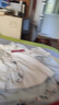 妖妮旗袍漢服女成人年輕日常2025新中式國風文藝少女繡花連衣裙兩件套 919白上衣+藍色裙 M （建議體重85-95斤) 曬單實拍圖