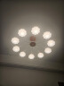 雷士（NVC）简约奶油原木法式泡芙灯罩客厅智能全光谱100W吊灯WHDD100F/G-05 实拍图