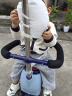 小伞 电动车儿童座椅前置 婴幼儿电瓶车儿童安全座椅小孩宝宝前置坐椅 熊猫（蓝色）全包围护栏+防撞垫 【适合座椅前距离29厘米使用】 实拍图