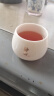 不拙羊脂玉主人杯单杯高端茶碗茶盏喝茶专用德化白瓷单个陶瓷功夫茶杯 1-静心白瓷禅定杯 150ml 1只 实拍图