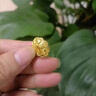 中國黃金（CHINA GOLD）平安鎖福字黃金吊墜足金掛墜長命鎖項(xiàng)七夕情人節(jié)禮物送女朋友老婆 平安鎖吊墜【贈銀鏈】 約1.3g 曬單實(shí)拍圖