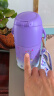 Hellokitty凯蒂猫智能温显小学生男女儿童带吸管保温杯316不锈钢幼儿园水杯 1384-库洛米紫色-480ml 实拍图