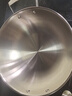 歐美達(dá)廚具304不銹鋼炒鍋物理不粘鍋無涂層無油煙鍋電磁爐通用帶蒸屜 30cm LKC30 曬單實拍圖