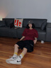 BJHG不計后果美式褲子男款夏季潮牌大口袋寬松休閑高街運動工裝五分褲 炭黑色  M 曬單實拍圖