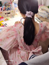 開(kāi)米熊女童夏裝連衣裙2025新款韓版洋氣兒童夏季裙子女孩中大童公主裙潮 粉色 160 碼建議身高155cm左右 曬單實(shí)拍圖