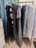 鐵喜柱 簡(jiǎn)約服裝店展示架落地女裝童裝掛衣架晾衣桿貨架衣帽架擺攤直播 納米金色長(cháng)80高150cm 曬單實(shí)拍圖