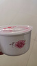 泡面碗帶蓋陶瓷泡面碗帶蓋密封湯杯冰箱微波爐保鮮盒卡通大號保鮮碗早餐面碗 單個(gè)花之韻(無(wú)帶筷勺) 曬單實(shí)拍圖