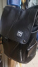 赫登尔双肩包男头层牛皮背包商务大容量潮流休闲皮质多功能书包旅行电脑包200806黑色 实拍图