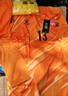 KELME/卡爾美足球守門員服長(zhǎng)袖套裝男透氣吸汗比賽訓(xùn)練門將服印制 亮橙 L/175 曬單實(shí)拍圖