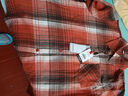 啄木鳥(niǎo)長(cháng)袖格子襯衫女棉襯衣2026新款中年媽m媽中年老年大m碼寬松外 紫條米格【格子棉襯衫】 4XL 建議145-160斤 曬單實(shí)拍圖