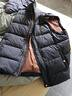 Raidy Boer/雷迪波爾【大朵鴨絨】男秋冬燙金羽絨馬甲背心4002-70 黑色 175/50/L 曬單實(shí)拍圖