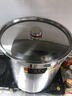 箐旺不銹鋼湯桶帶蓋商用家用鹵桶大湯桶水桶電磁爐用復底小湯鍋電磁爐 超厚4.0-35*35湯桶 35cm 曬單實(shí)拍圖