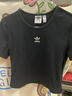 阿迪達斯（adidas）男裝女裝情侶運動(dòng)服 25秋新款休閑舒適透氣寬松簡(jiǎn)約純棉短袖T恤潮 JY8564/黑色/白 棉質(zhì)親膚/三條紋 L 曬單實(shí)拍圖