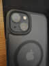 0度 适用苹果13手机壳iPhone13PROMAX保护套magsafe磁吸肤感磨砂壳半透明全包防摔 黑色 iphone 13 实拍图