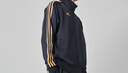 阿迪達(dá)斯 （adidas）外套男春季運(yùn)動(dòng)休閑立領(lǐng)夾克戶外防風(fēng)運(yùn)動(dòng)服 黑/金（薄款） 3XL  曬單實(shí)拍圖