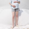 費雪費雪孕婦短褲夏季薄款外穿孕婦褲2025新款小個(gè)子五分褲休閑運動(dòng)褲 灰色短褲 M 曬單實(shí)拍圖
