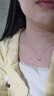 Eoth18K金鉆石四葉草項(xiàng)鏈女玫瑰彩金鎖骨鏈七夕情人節(jié)生日禮物送女友 18k金鉆石吊墜+18k金鏈子+證書(shū) 曬單實(shí)拍圖