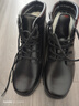3515真皮馬丁靴冬季保暖男靴厚底防滑系帶棉鞋皮毛一體雪地靴厚防寒靴 39 (245mm) 曬單實(shí)拍圖