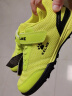 卡尔美（KELME）儿童足球鞋魔术贴免系带碎钉TF透气学生球鞋6873003 荧光绿 34 实拍图