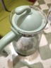 紫丁香 冷水壶耐热玻璃凉水壶带把家用果汁壶热饮茶具泡茶壶 大容量2.4L 实拍图