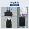 爱华仕旅行包大容量拉杆包放泼水行李包可扩容拉杆袋双肩背包黑色 实拍图