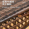 凝企陽(yáng)臺(tái)休閑桌椅戶外桌椅庭院喝茶桌椅藤椅三件套藤編室外茶桌小茶臺(tái) 70雙層圓桌【內(nèi)置玻璃】【兩椅一桌】 曬單實(shí)拍圖