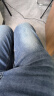 真维斯（Jeanswest）牛仔裤男夏季薄款冰丝修身直筒高端潮牌2024新款男士休闲长裤子男 蓝色【薄款】 30码(2尺3) 实拍图