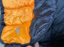 北极狼 BeiJiLang睡袋成人户外旅行冬季四季保暖室内露营双人隔脏棉睡袋2.3KG拼接橙色 实拍图
