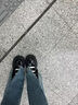 鉑吶苓厚底小皮鞋女樂福鞋顯瘦增高瑪麗珍魔術(shù)貼復(fù)古百搭英倫風(fēng)單鞋 小皮鞋【金屬扣亮面】 36 曬單實(shí)拍圖