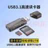 飚王（SSK） 讀卡器多功能二合一USB3.1高速讀取 支持TF/SD型相機(jī)行車記錄儀安防監(jiān)控內(nèi)存卡 USB3.1 曬單實(shí)拍圖