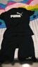 彪馬（PUMA）套裝男裝2025新款秋季跑步健身訓練快干透氣休閑短袖T恤 束腳長(cháng)褲 527344-01+657390-03 S(170) 曬單實(shí)拍圖