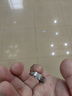 Colaivkloia情侶戒指男女對(duì)戒鈦鋼一對(duì)婚戒尾戒鑲鉆款情人節(jié)生日禮物送男女友 Tk0316-白金色鑲鉆+皮繩 美碼10號(hào) 曬單實(shí)拍圖