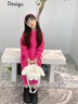 鷗咖諾可愛少女心手提包女2025新款毛絨絨小兔子斜挎包卡通玩偶兒童小包 水蜜桃小兔子 曬單實拍圖