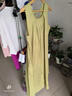 簡當(dāng)（JIANDANG）大碼女裝夏季綿綢吊帶連衣裙女簡約無袖圓領(lǐng)寬松顯瘦背心裙2022 果綠色 2XL 【160-180斤】 曬單實拍圖