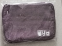 诺芊尚数据线收纳包旅行数码包整理包隔层U盘耳机充电器配件收纳保护盒 紫罗兰24.5*18.5*10cm 实拍图