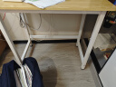 舒客艺家 电脑桌台式小户型小桌子家用学习桌写字办公书桌电竞长条桌子 木纹白架单桌80*50*74 加固电脑桌 晒单实拍图