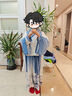 耀王兒童漢服春夏男童古裝少爺服裝幼兒園國(guó)學(xué)服男孩演出服YR-ST034 蘭亭序 140 曬單實(shí)拍圖