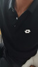 樂(lè )途（LOTTO）短袖t恤男透氣夏季休閑翻領(lǐng)polo衫吸汗速干運動(dòng)上衣 黑色 M  曬單實(shí)拍圖