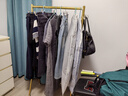 鐵喜柱 簡(jiǎn)約服裝店展示架落地女裝童裝掛衣架晾衣桿貨架衣帽架擺攤直播 納米金色長(cháng)80高150cm 曬單實(shí)拍圖
