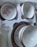 裕行釉下彩陶瓷餐具碗碟套装中式筷盘结婚乔迁之喜福气满满42头礼盒装 实拍图