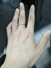 ziz穗穗平安情侶戒指一對七夕情人節(jié)禮物對戒紀念日送女友送老婆愛人 【銀色】穗穗平安戒指+真愛花盒 曬單實拍圖