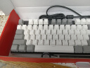 黑爵（AJAZZ）AK35I机械键盘 有线游戏键盘 PBT键帽 纯净白光 游戏 电脑 笔记本 吃鸡键盘 灰白色 茶轴 实拍图