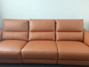 顾家家居（KUKA ）科技布沙发 双层扶手靠背意式小户型客厅3016＆2175 旭日橙（3016）三人位 实拍图