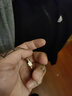 Colaivkloia情侶戒指男女對戒鈦鋼一對婚戒尾戒鑲鉆款情人節生日禮物送男女友 Tk0316-玫瑰金鑲鉆+皮繩 美碼9號 曬單實(shí)拍圖