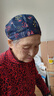 DYAASS老太太帽子春秋夏天薄款包頭單帽老年人奶奶7080歲壽帽遮陽(yáng)帽睡帽 深藍(lán)葉子 曬單實(shí)拍圖