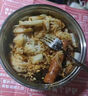 蓮梅自熱飯盒發(fā)熱包304不銹鋼自熱鍋戶(hù)外野營(yíng)不插便當宿舍電加熱煮飯 【霞光粉】不銹鋼自熱飯盒 曬單實(shí)拍圖