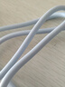 昊微 120W快充雙Type-C液態(tài)軟膠數(shù)據(jù)線雙頭CtoC充電線適用于OPPO華為麥芒vivo小米三星魅族平板iPadAir 雙Type-C【藍(lán)色】公對公PD快充|親膚柔軟線身 1.5米 曬單實(shí)拍圖