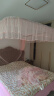 皮尔卡丹家用卧室 导轨蚊帐三开门 蚊帐架1.8x2.2米 玉色蕾丝 U型落地宫廷 实拍图